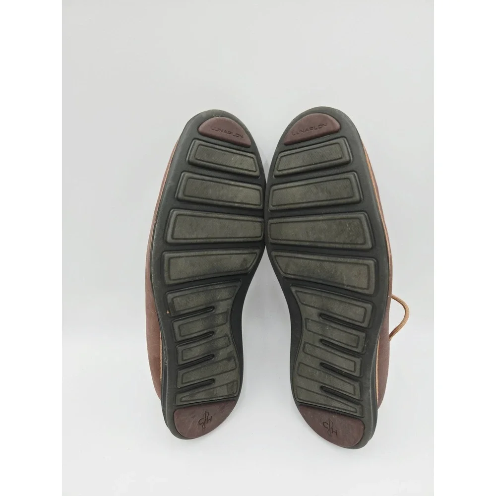 Cole Haan Lunargrand Wingtip Oxford Mens‎ 8.5 Brown Leather Canvas C13973 K14